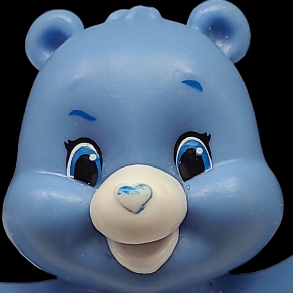 CARE BEARS "GRUMPY BEAR"   BLUE RAIN CLOUD TCFC FIGURE -2 3/8" - Picture 8 of 9